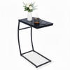 BEISTELLTISCH - Schwarz, Holzwerkstoff/Metall (25/47.5/58.5cm) - Relaxdays