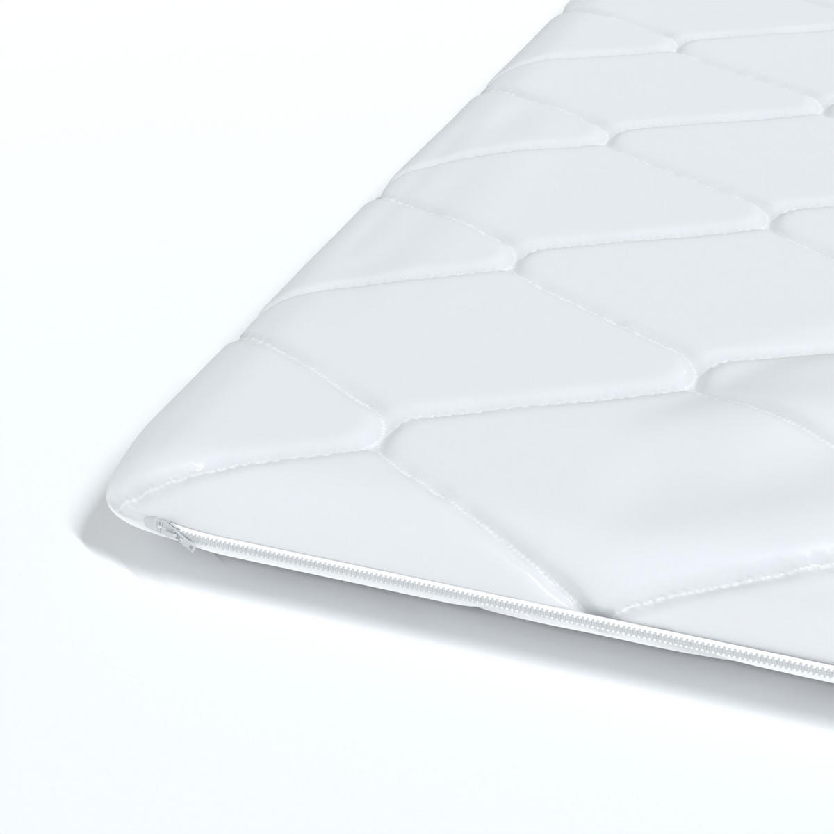 TOPPER Cody - Weiß, Textil (90/200cm) - Meblito