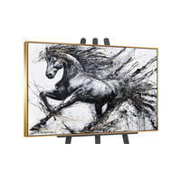 GEMÄLDE Energie der Geschwindigkeit Schattenfugenrahmen Gold 120x80 cm - Goldfarben, Holz (120/80cm) - YS-art gallery
