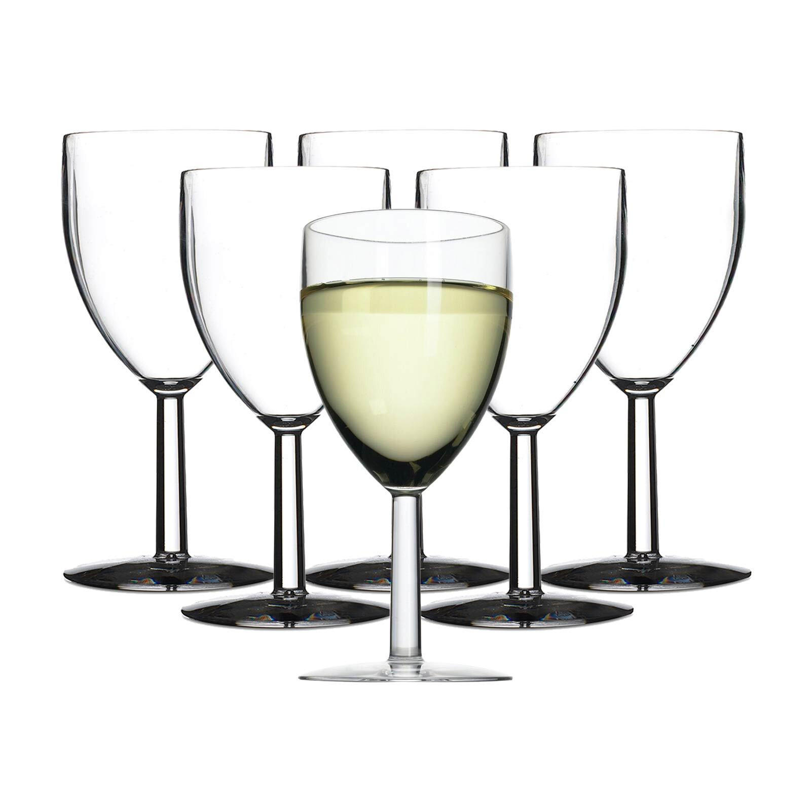 KUNSTSTOFF-WEISSWEINGLÄSER transparent 200 ml 6er Set - Transparent, Kunststoff (0.2L) - Mepal