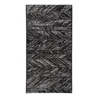 OUTDOOR-TEPPICH Evora schwarz 60 x 110 cm - Schwarz, Textil (110/60cm) - Vivaraise