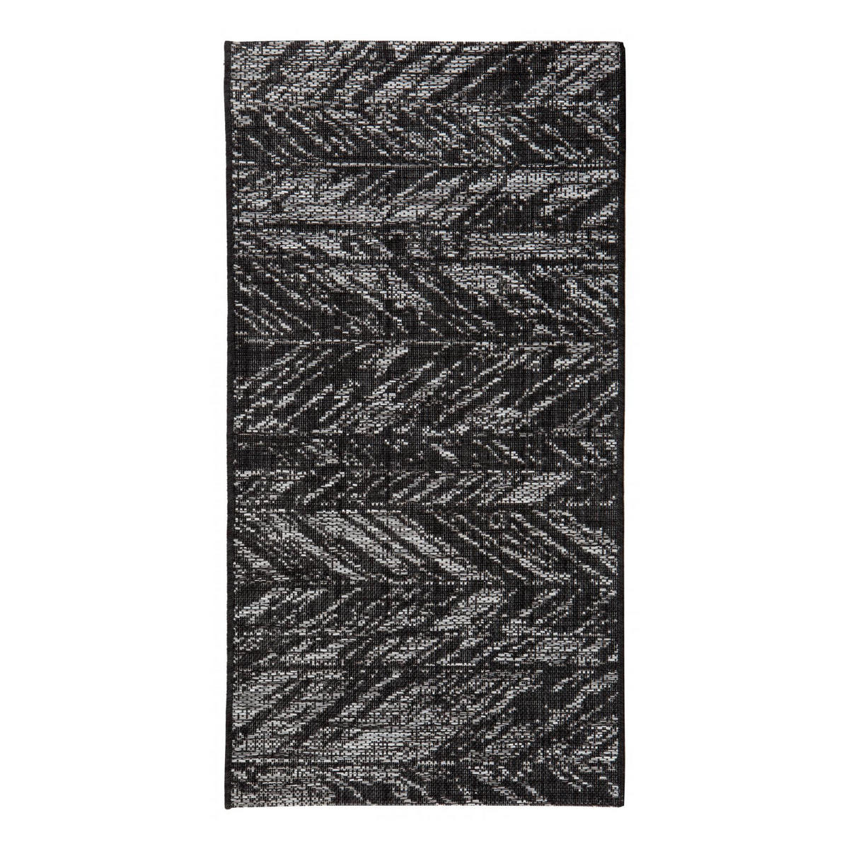OUTDOOR-TEPPICH Evora schwarz 60 x 110 cm - Schwarz, Textil (110/60cm) - Vivaraise