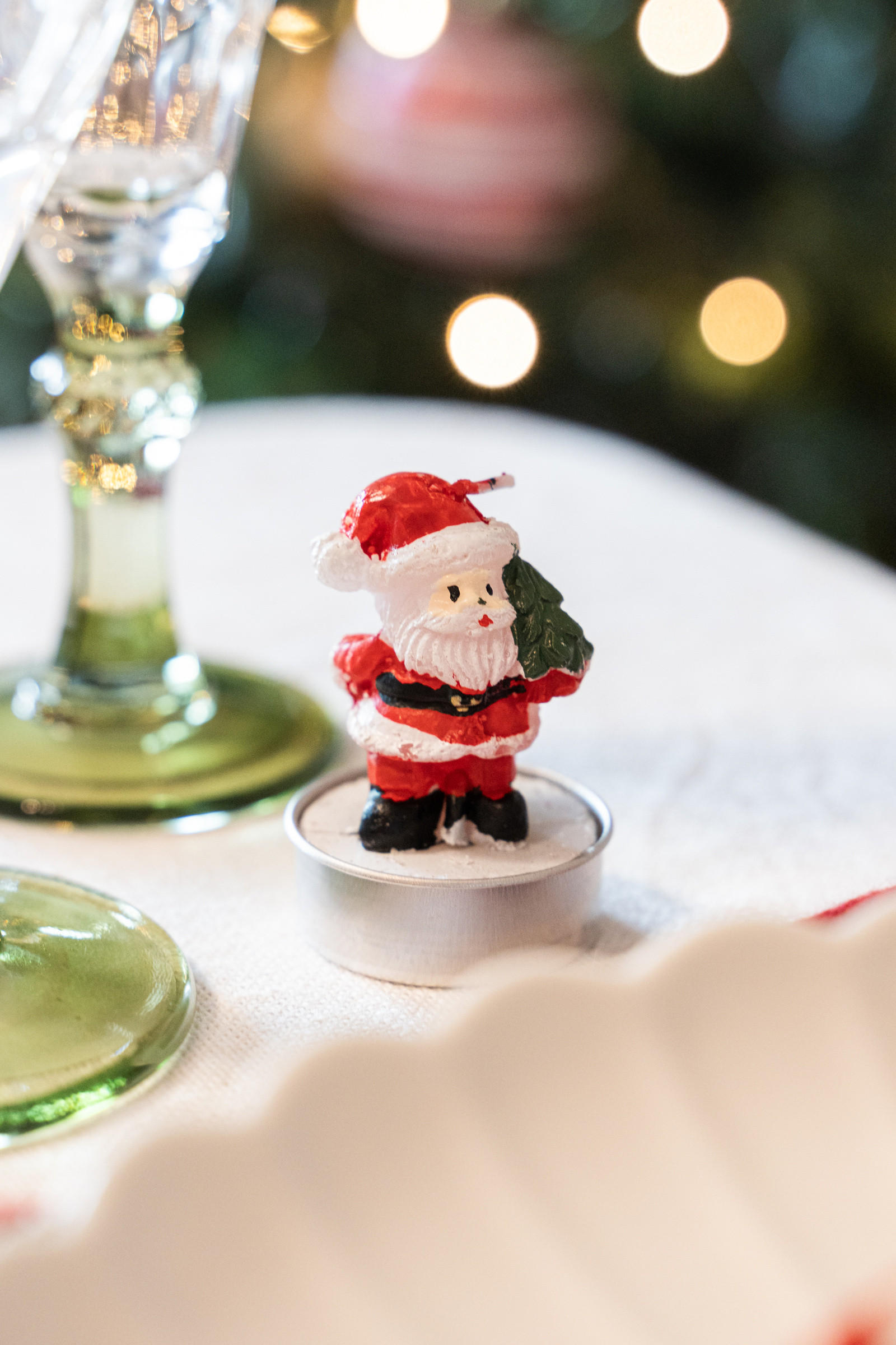 TEELICHTHALTER Weihnachtsmann 6er-Set - Multicolor, Paraffin (4/5.8cm) - Atmosphera Createur d´interieur