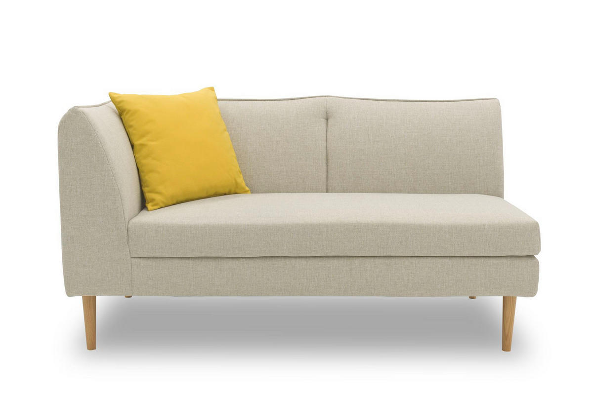 GARTENLOUNGE-SOFA 2-Sitzer Links Braelyn 159x82x82 Outdoorbezug sand - Sandfarben, Kunststoff (159/82/82cm) - 58aufmkessel