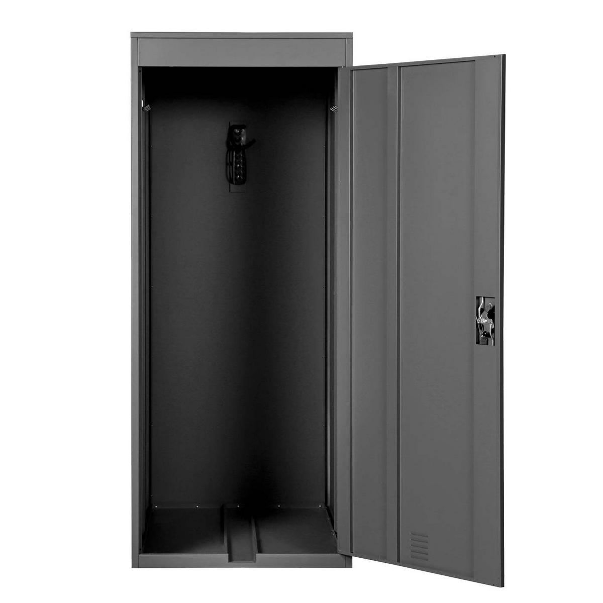 FAHRRADGARAGE rechteckig Anthrazit - Anthrazit, Metall (79/192/122cm) - MCW