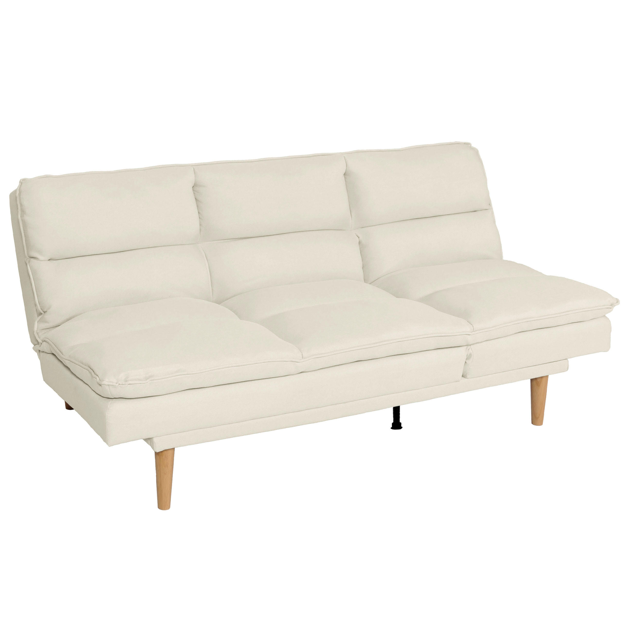 SCHLAFSOFA Cremeweiß - Weiß, Textil (180/90/110cm) - MCW