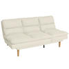 SCHLAFSOFA Cremeweiß - Weiß, Textil (180/90/110cm) - MCW