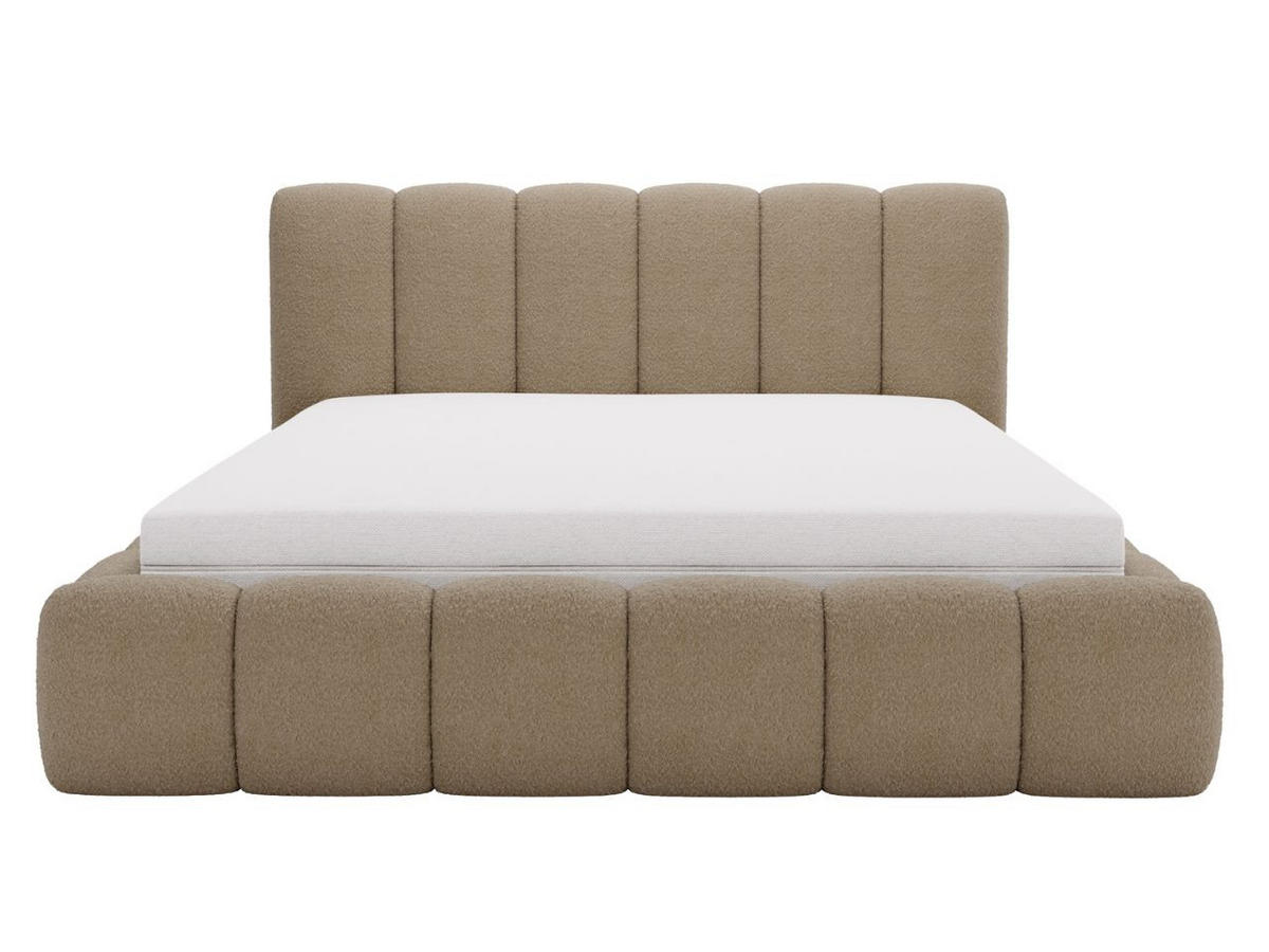 POLSTERBETT Cloud 120x200 Bouclé-Stoff Braun - Braun, Textil (120/200cm) - Graingold