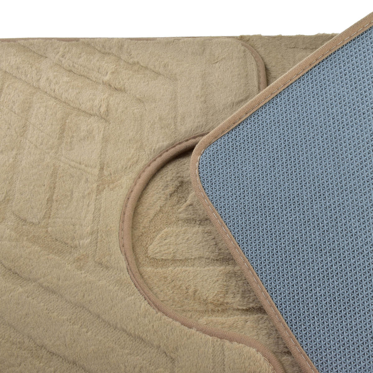 BADTEPPICH Zac Beige 80/50/2 cm Textilien - Beige, Textil (50/80cm) - Mondex
