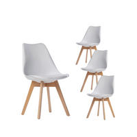 ESSZIMMERSTUHL Kler Weiß 48 cm x 82 cm 4er-Set - Weiß, Kunststoff (48/82/57cm) - Klast Home