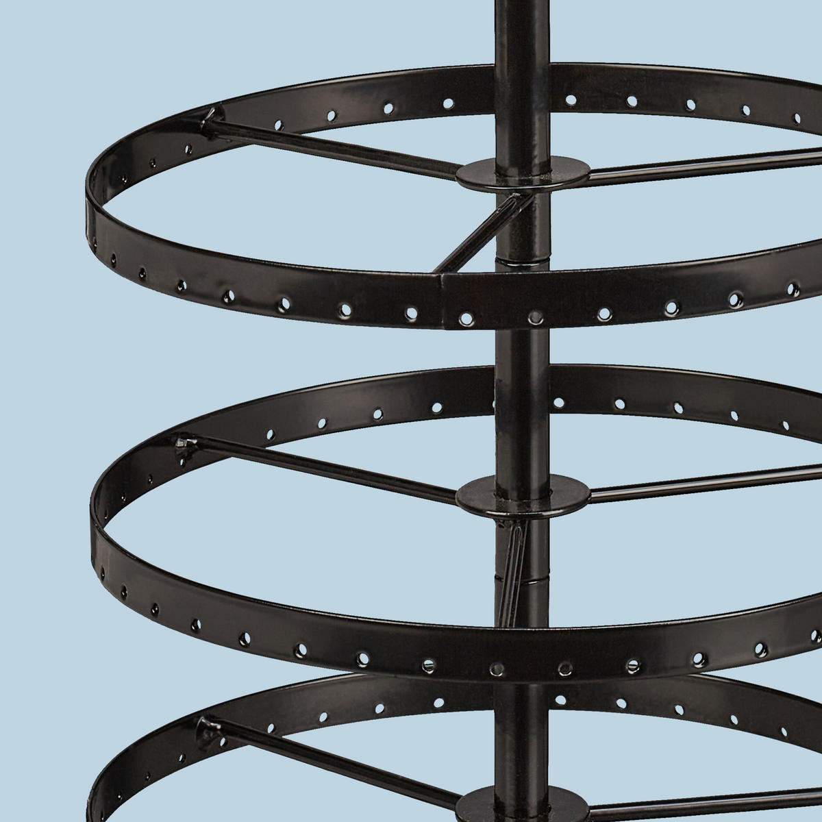 OHRRINGHALTER - Schwarz, Metall (16.5/30/16.5cm) - Relaxdays