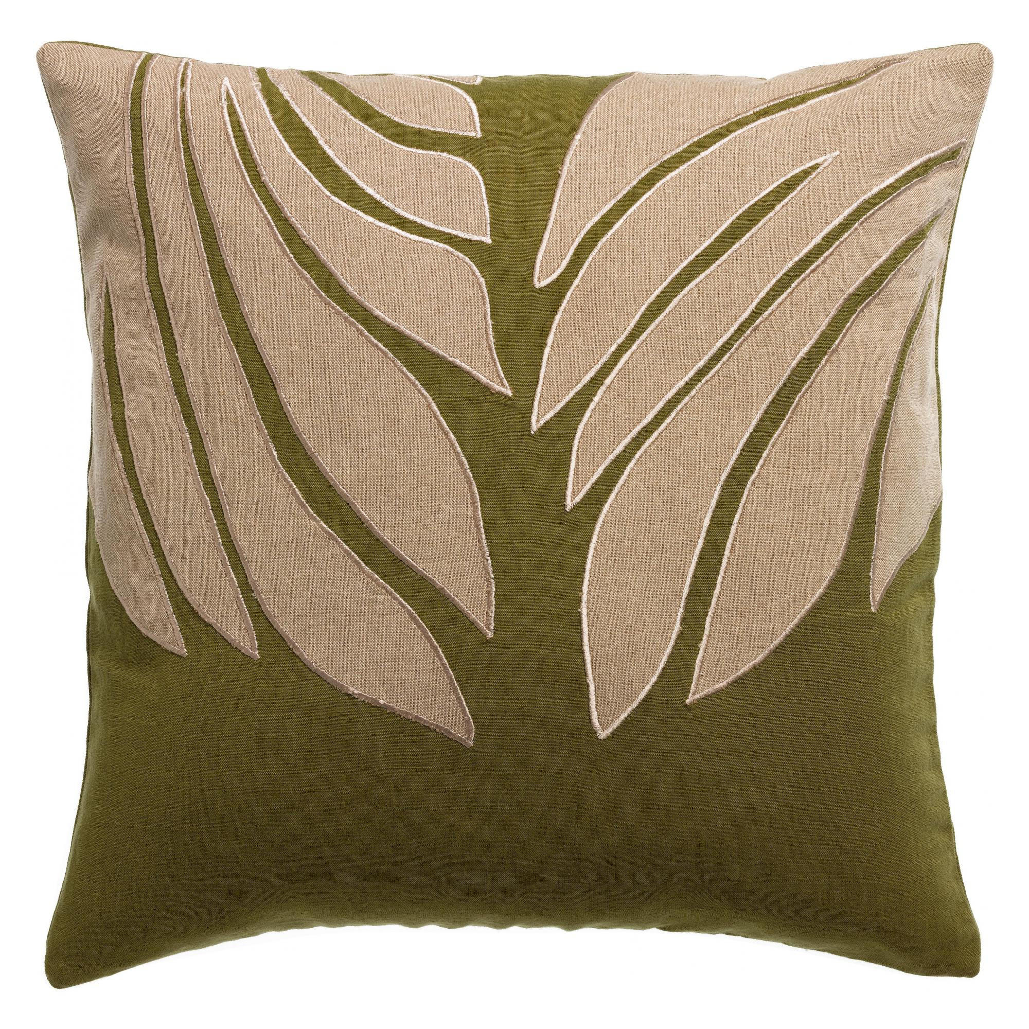KISSEN Nilos zeder 45 x 45 cm - Grün, Textil (45/45cm) - Vivaraise