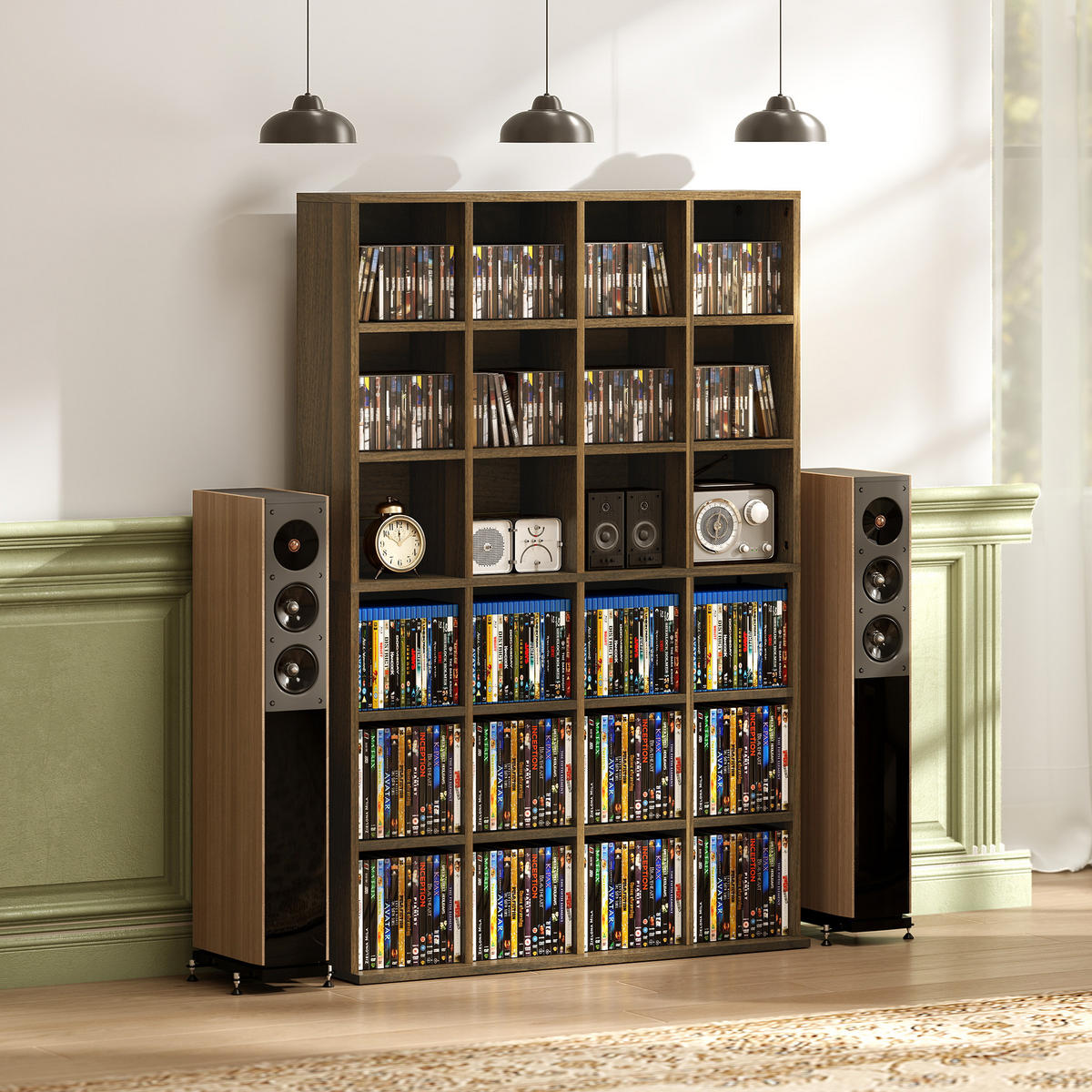 CD-REGAL DE-14505 mit verstellbaren Böden Braun - Braun, Holzwerkstoff (20/130.5/89cm) - ComfortXL