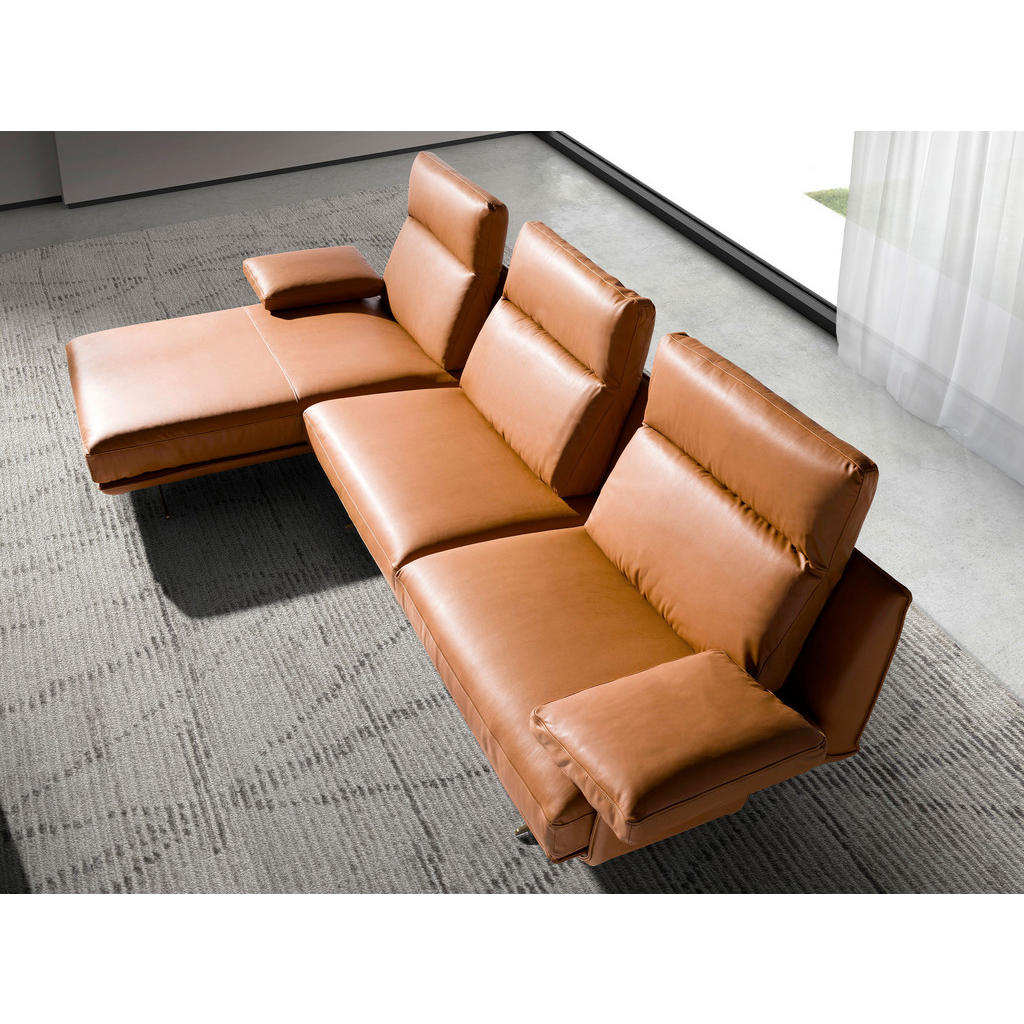 Thumbnail - Angel Cerda Ecksofa, Terra cotta, Leder, L-Form, 333x169 cm, FSC 100%, Wohnzimmer, Sofas & Couches, Wohnlandschaften, Ec...