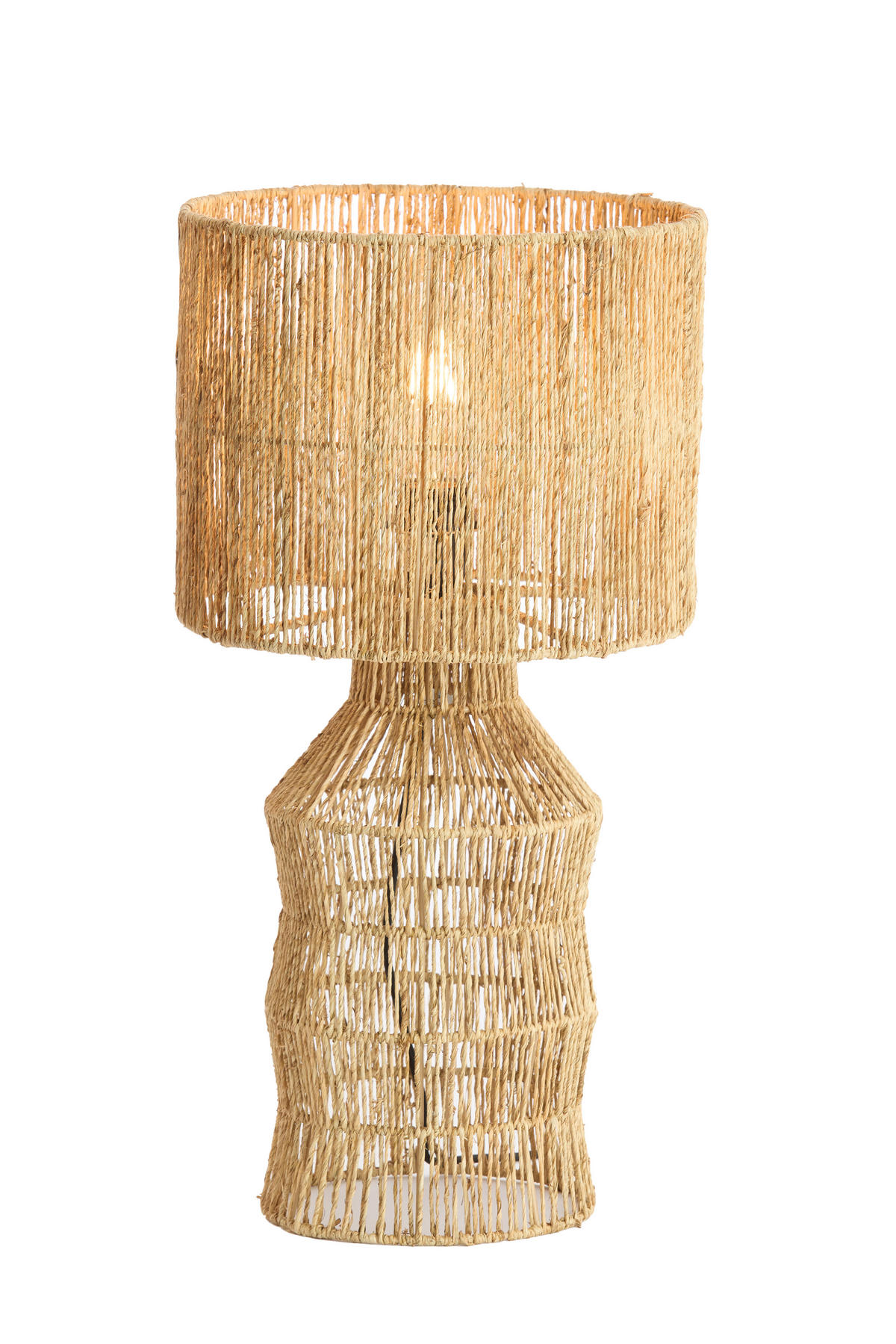 TISCHLAMPE Tidea Braun 28/28/56 cm - Braun, Textil (28/28/56cm) - Light & Living