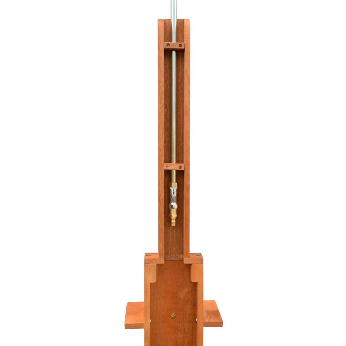 AUSSENDUSCHE Eukalyptusholz Und Stahl - Braun, Holz (70/70cm) - vidaXL
