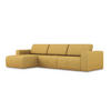 ECKSOFA Links Strukturstoff Stoff Gelb - Currygelb/Gelb, Kunststoff/Textil (167/314cm) - Makamii