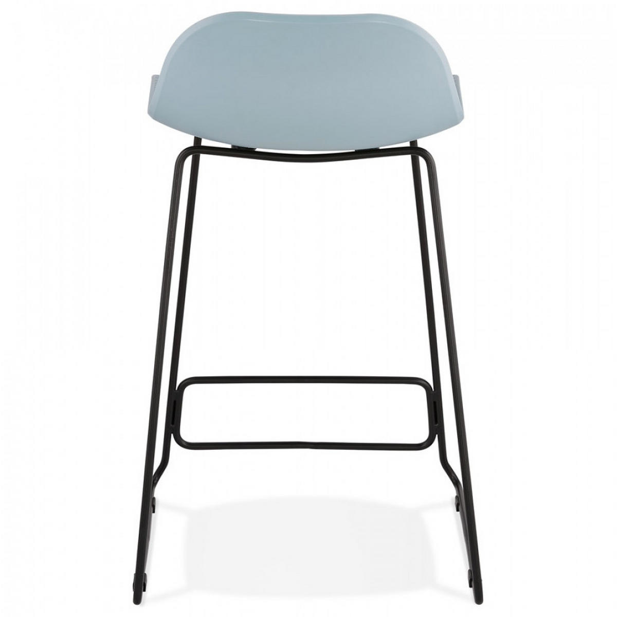 BARHOCKER Blau 49x85x53cm - Blau/Schwarz, Kunststoff/Metall (49/85/53cm) - AlterEgo