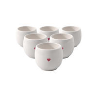 EIERBECHER With Love weiß ø 5,3 cm 6er Set - Weiß, Keramik (5.3/4.4/5.3cm) - like.Villeroy & Boch