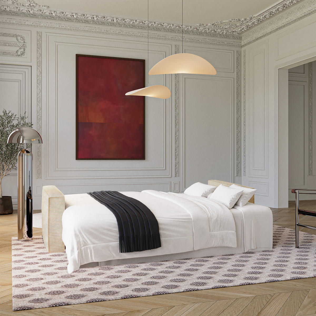 SCHLAFSOFA mit Stauraum Cord Beige 254cm - Beige, Textil (254/78/95cm) - Premium Interiors