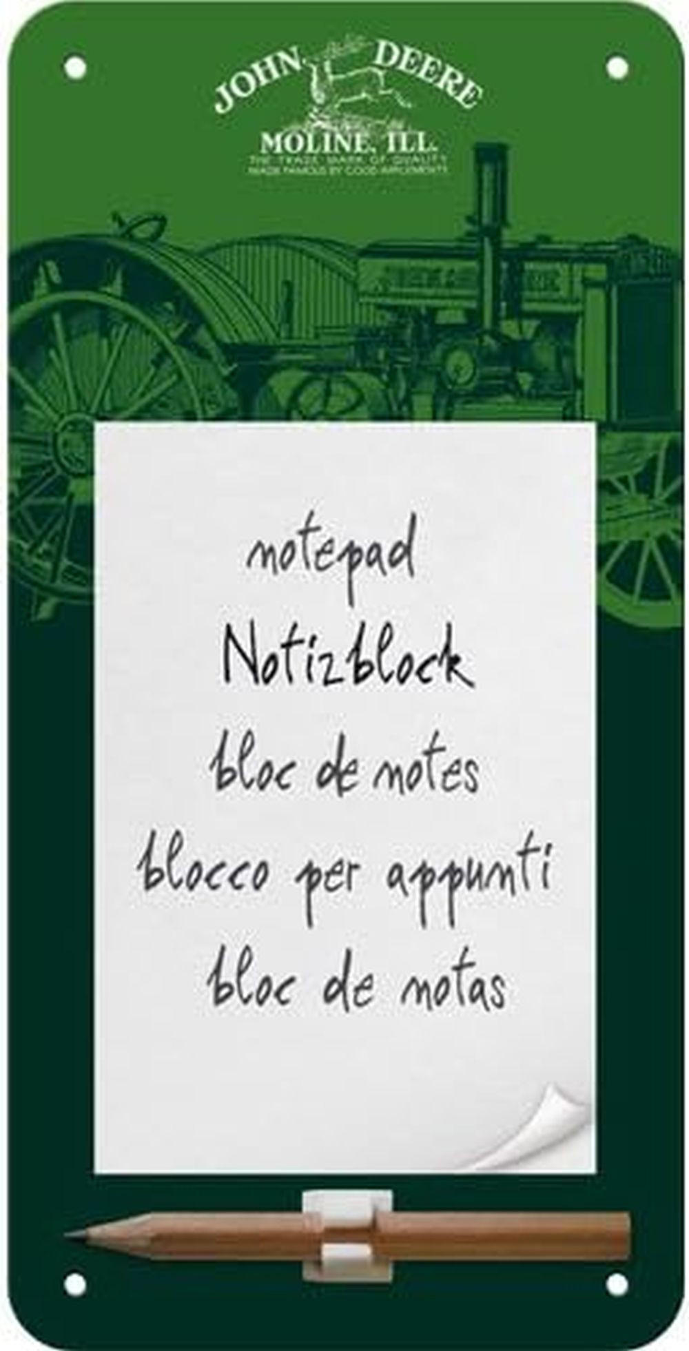 NOTIZBLOCKSCHILD John Deere - Multicolor, Metall (10/1/0.9cm) - Nostalgic-Art