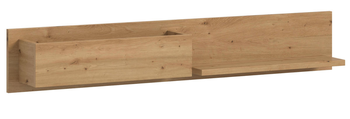 REGAL Eiche Artisan 110 cm, Flurregal hängend - Eiche Artisan, Holzwerkstoff/Metall (110/19/16cm) - Inn.Furn