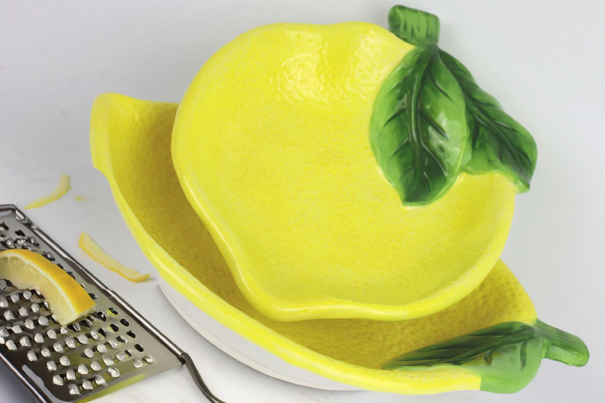 SCHALEN Lemon 2er-Set - Multicolor, Keramik (25/4.5/19cm) - FURNARO