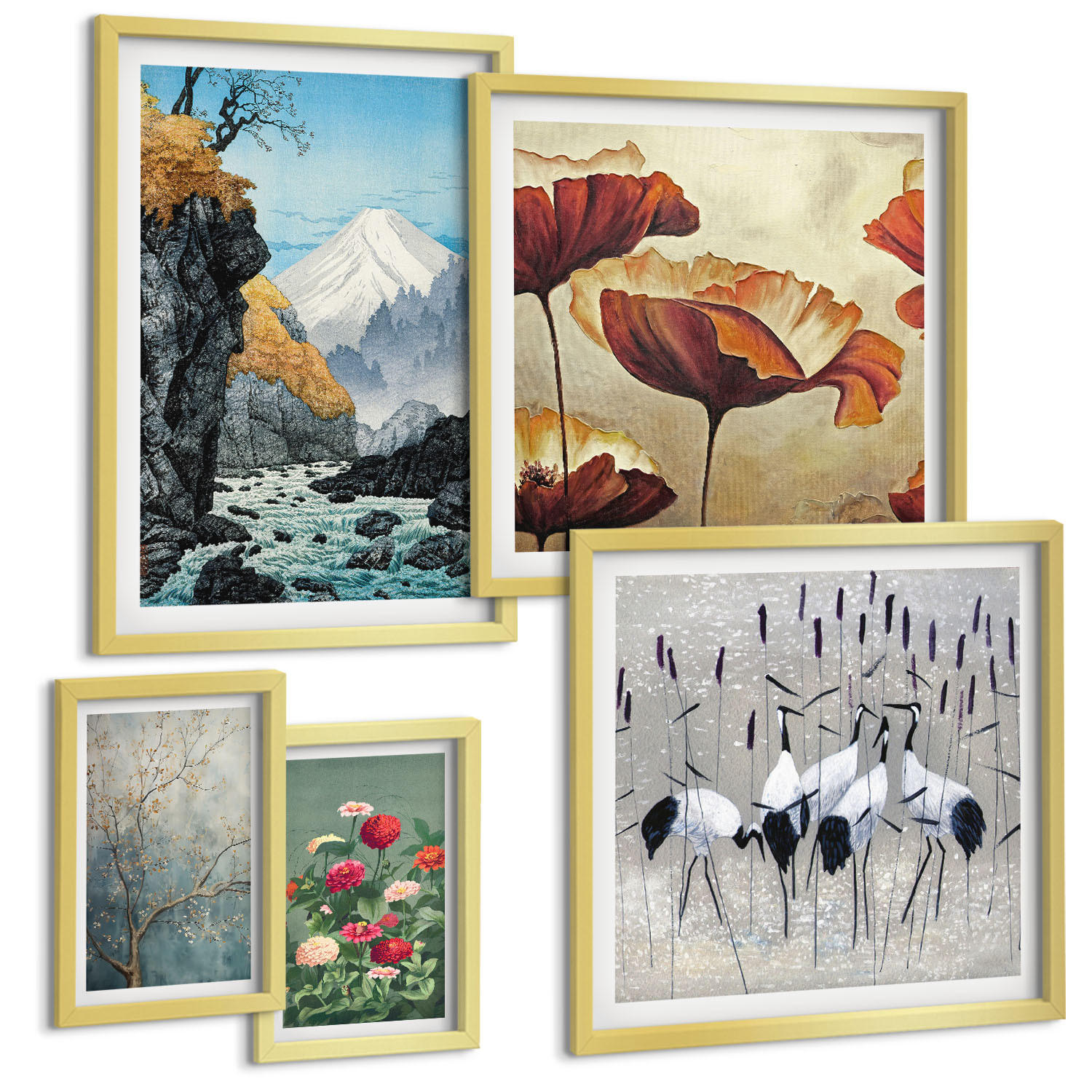Tulup Bilder Gold 40x60 cm