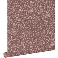 TAPETE Blumen 50 x 900 cm - Rot, Papier (50/0.1cm) - ESTAhome