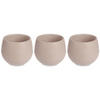 BLUMENTÖPFE Selbstbewässernd Ø 10 cm 3er-Set - Taupe, Kunststoff (10/10cm)