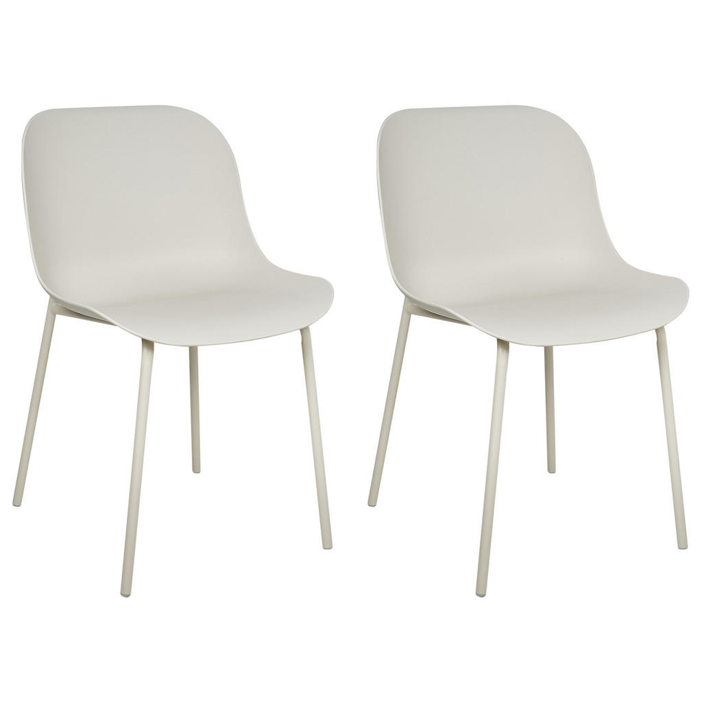 SCAUN DE BUCĂTĂRIE set de 2 bej deschis Beloit