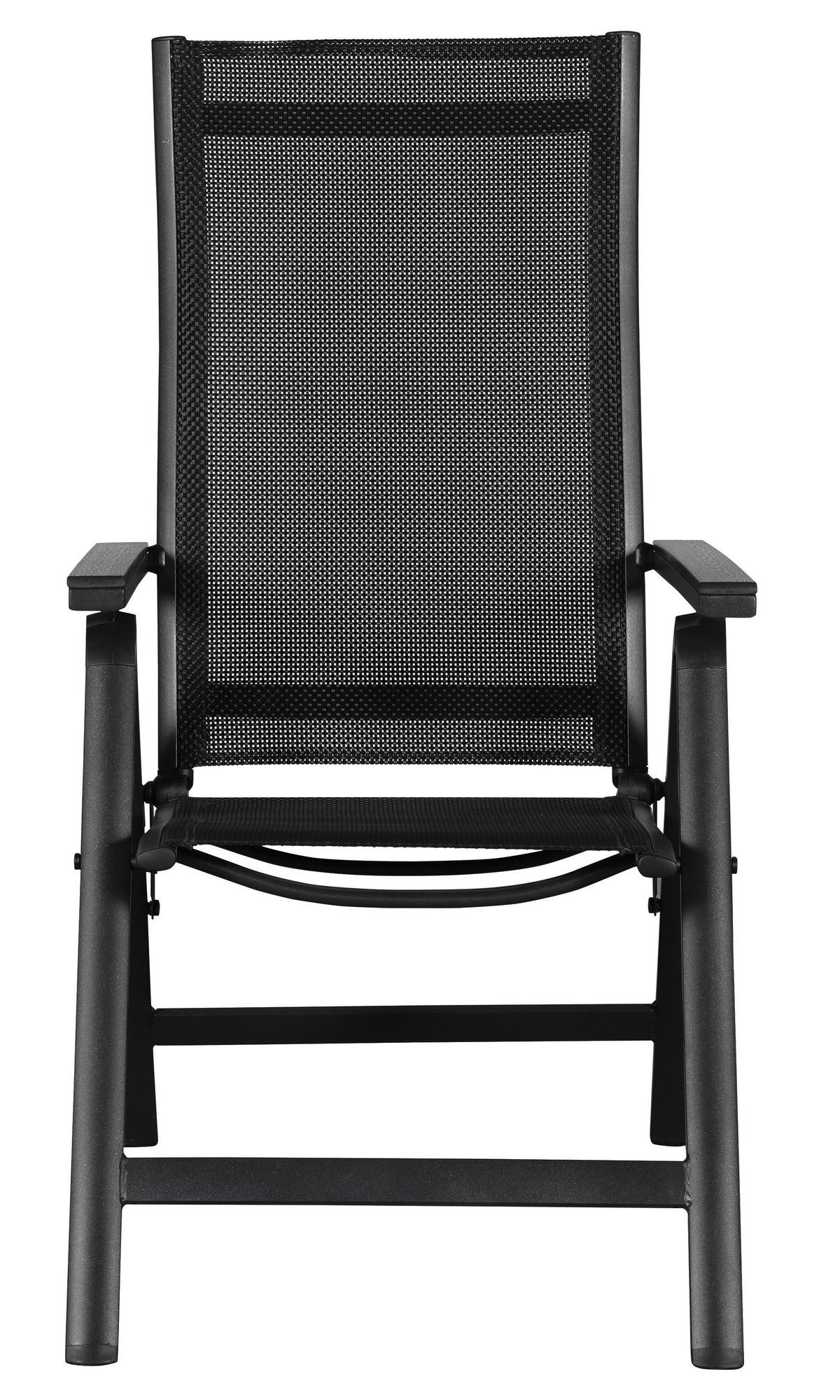 GARTENSTUHL 2er Set Schwarz - Schwarz, Holzwerkstoff (58/110/66cm) - ebuy24