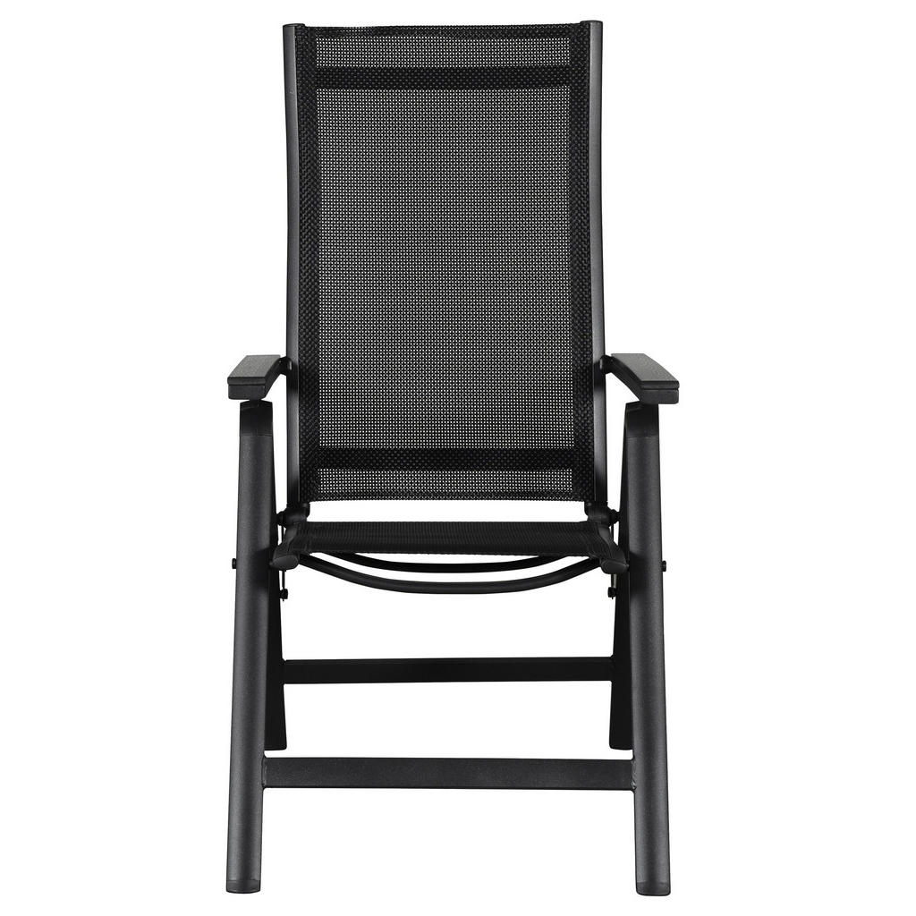 Thumbnail - ebuy24 Gartenstuhl, Schwarz, Holzwerkstoff, 58x110x66 cm, Gartenmöbel, Gartenstühle, Gartenklappstühle