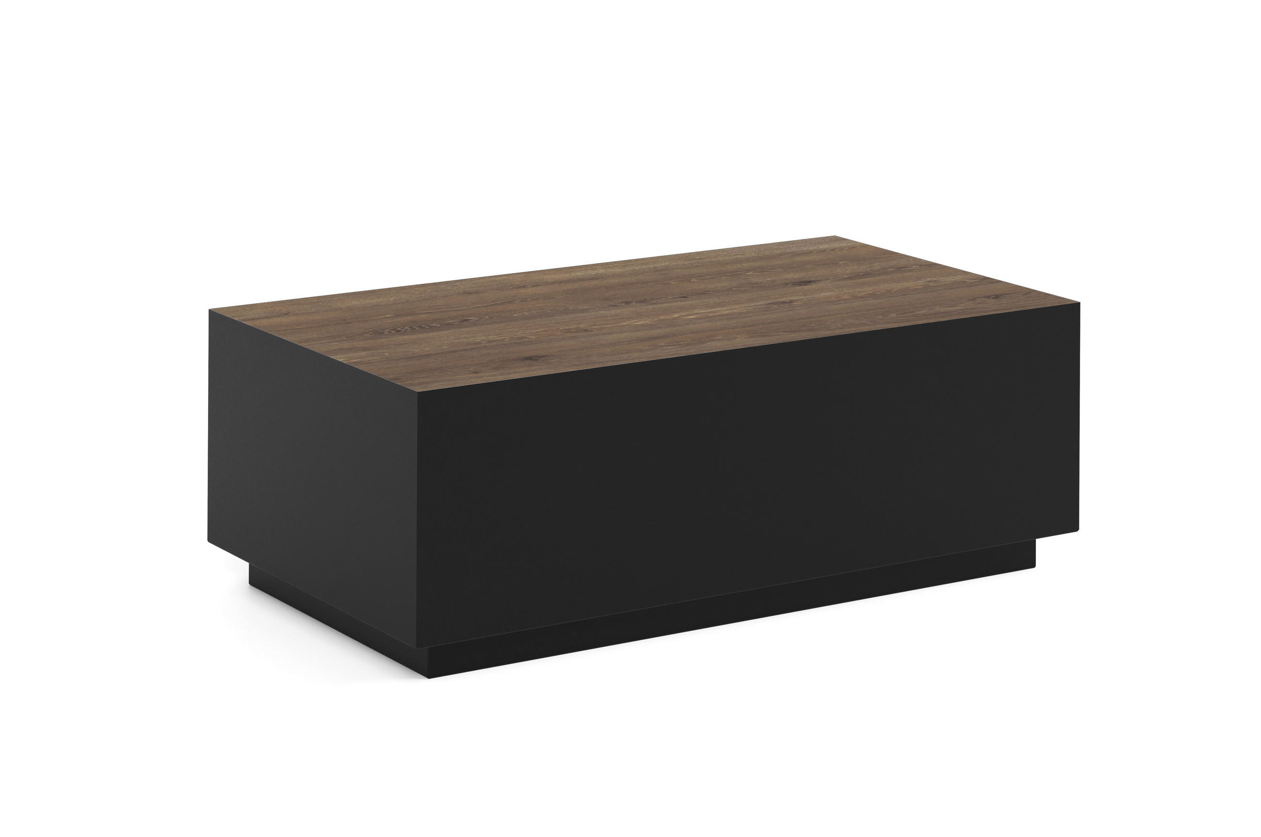 COUCHTISCH MORISS - Sandfarben/Schwarz, Holzwerkstoff (55/100/36cm) - Meblini
