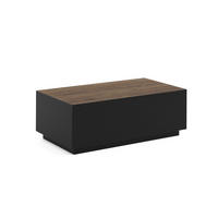 COUCHTISCH MORISS - Sandfarben/Schwarz, Holzwerkstoff (55/100/36cm) - Meblini