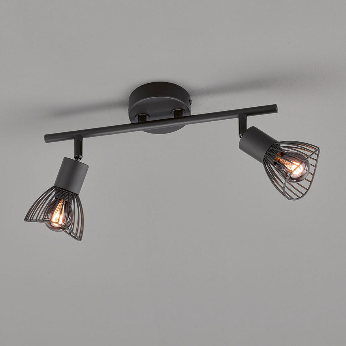 LED DECKENLEUCHTE Metall Schwarz - Schwarz, Metall (30/9.5/19.5cm)