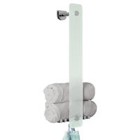 GLASHANDTUCHHALTER LUCENTE 2in1, aus Glas und Edelstahl - Chromfarben, Glas (18/60/10cm) - bremermann