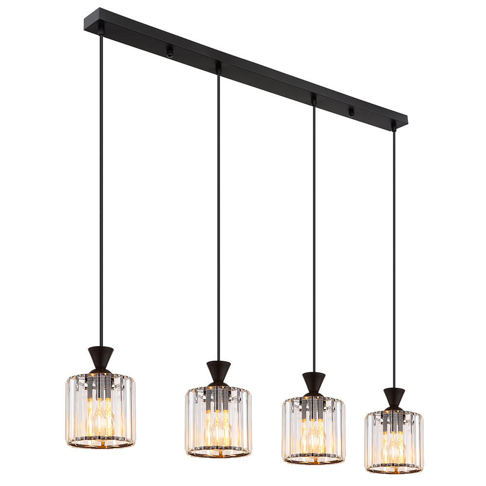 Globo Lighting Hängeleuchte Schwarz 13x120x86 cm