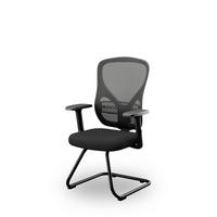 KONFERENZSTUHL auf Kufen ORBIT - Schwarz, Textil (52/101.5/47cm) - Jan Nowak