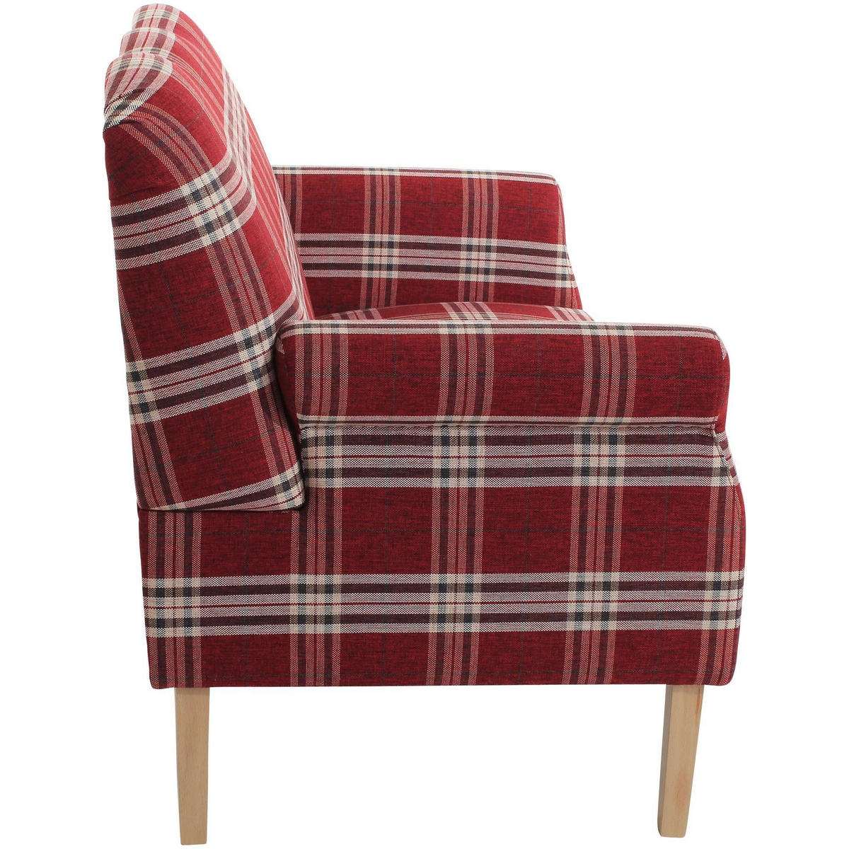 KÜCHENSOFA Karin Bezug Flachgewebe Buche natur / rot - Rot, Kunststoff (147/103/84cm) - 58aufmkessel