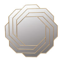 GOLDFARBENER Spiegel Star and Stripes aus Glas H 110 cm - Goldfarben, Glas (7/110/10cm) - Signature
