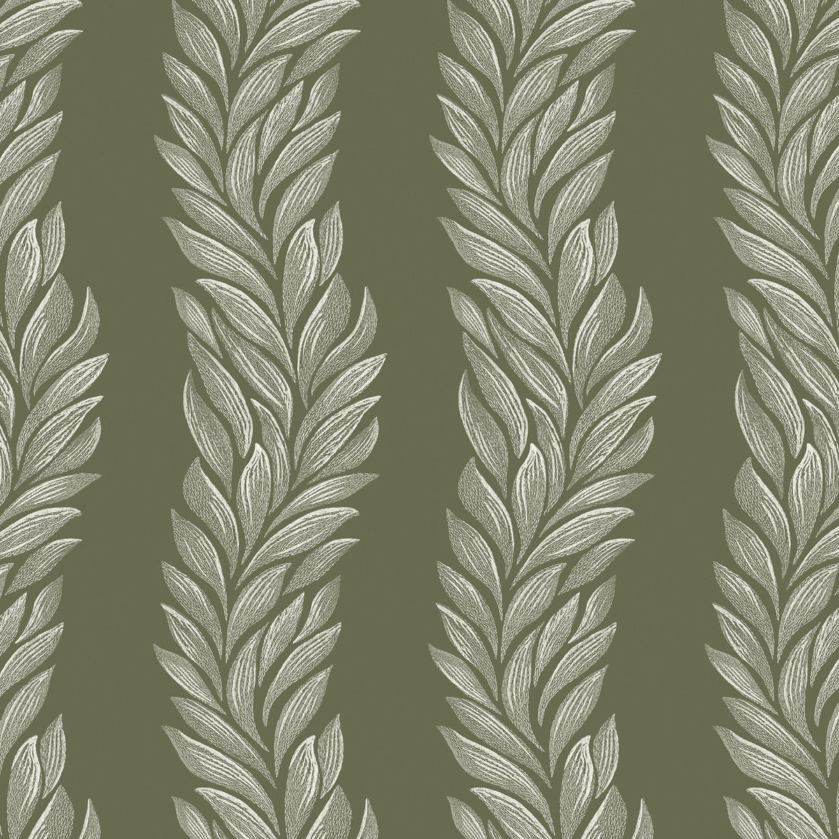 VLIESTAPETE Coulderton Blatter 1000x52cm - Grün, Papier/Kunststoff (52/1000cm) - LAURA ASHLEY