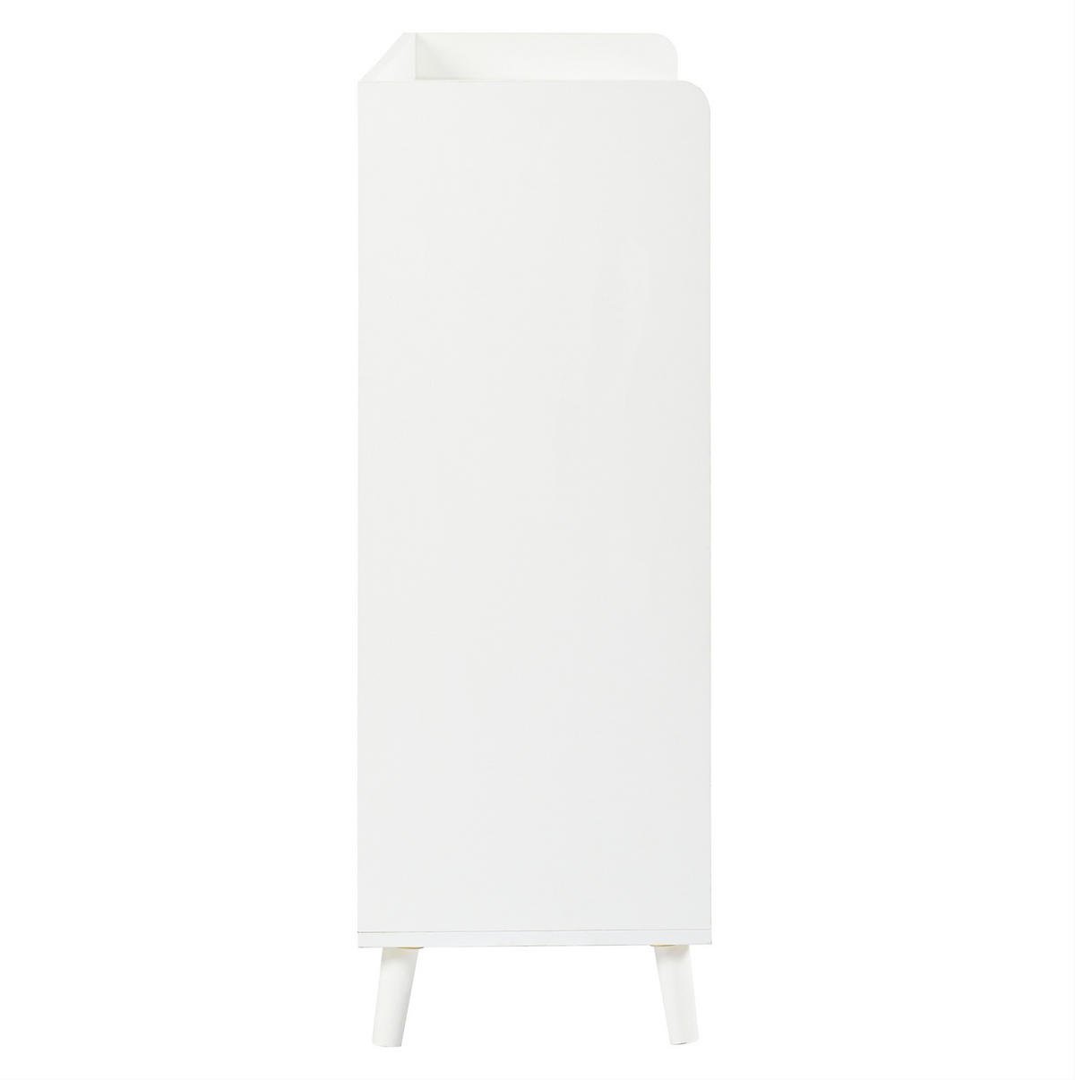 BOTNÍK 120/35/99 cm bílý z dřevotřísky se zásuvkou a 4 dvířky - bílá, kompozitní dřevo (120/99/35cm) - OKWISH