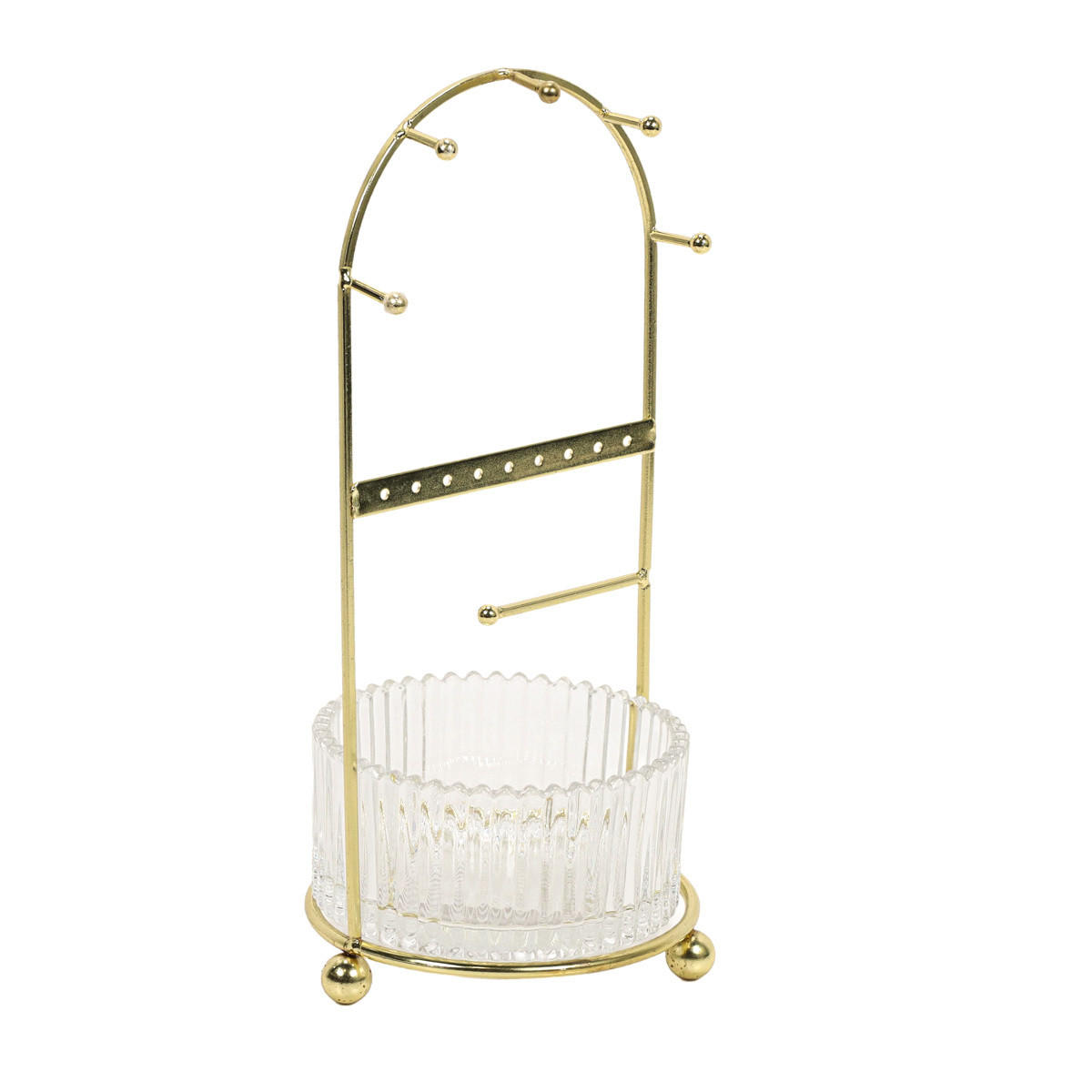 SCHMUCKSTÄNDER 25 cm - Goldfarben, Metall (11/25/11cm) - Home Styling Collection