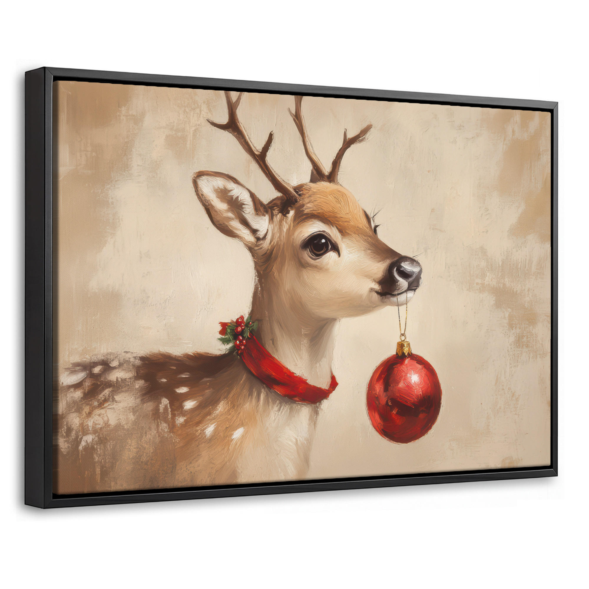 MuchoWow Leinwand Hellbraun 60x40 cm