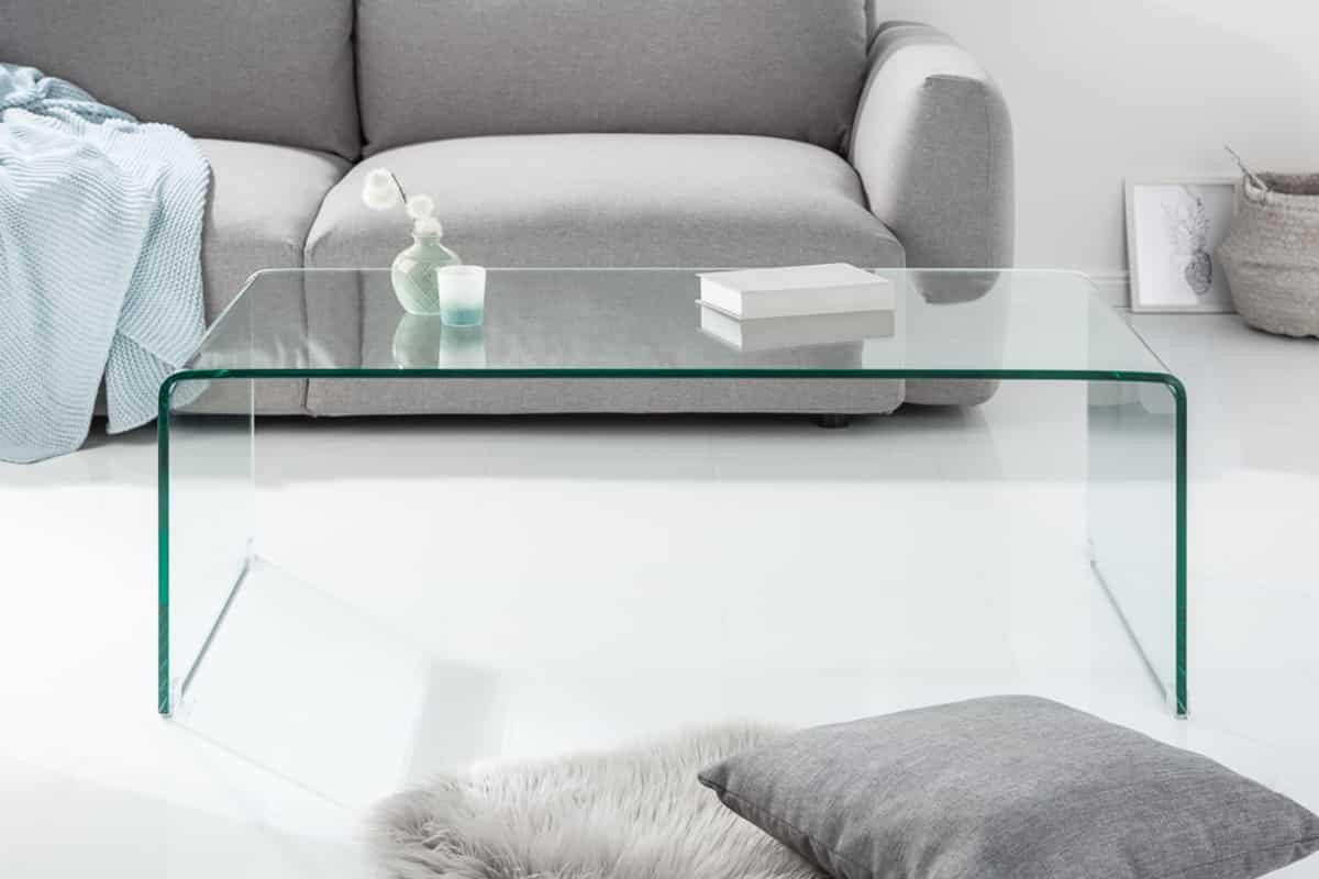 COUCHTISCH FANTOME Glas Transparent 110 cm - Transparent, Glas (55/110/40cm) - riess-ambiente