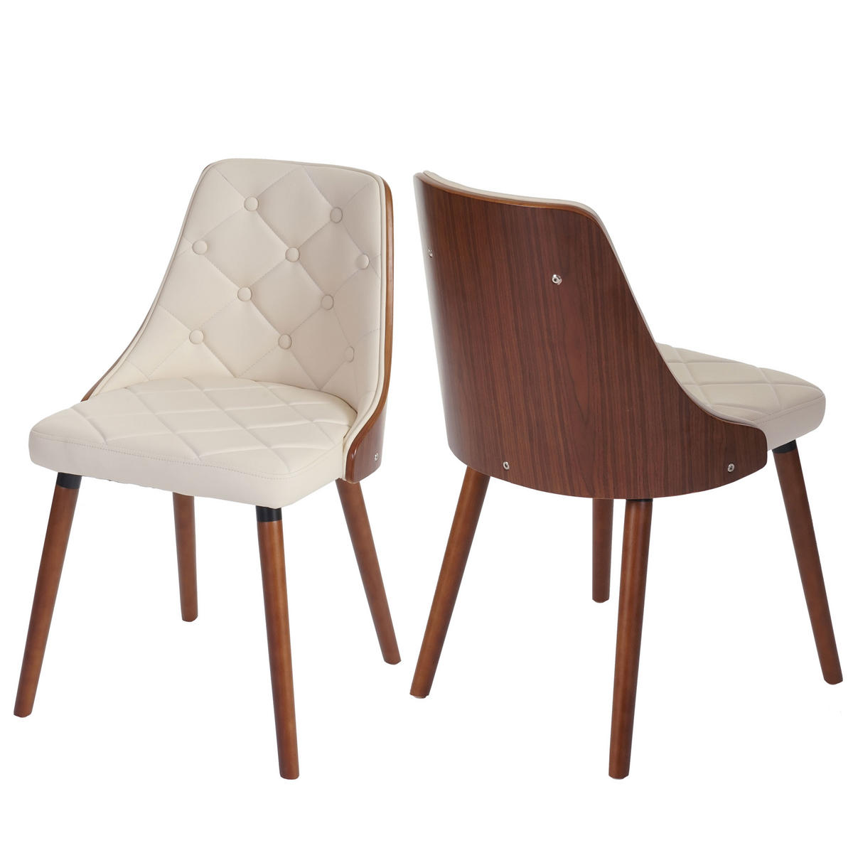 ESSZIMMERSTUHL Beige 2er-Set - Beige, Textil (50/82/53cm) - MCW