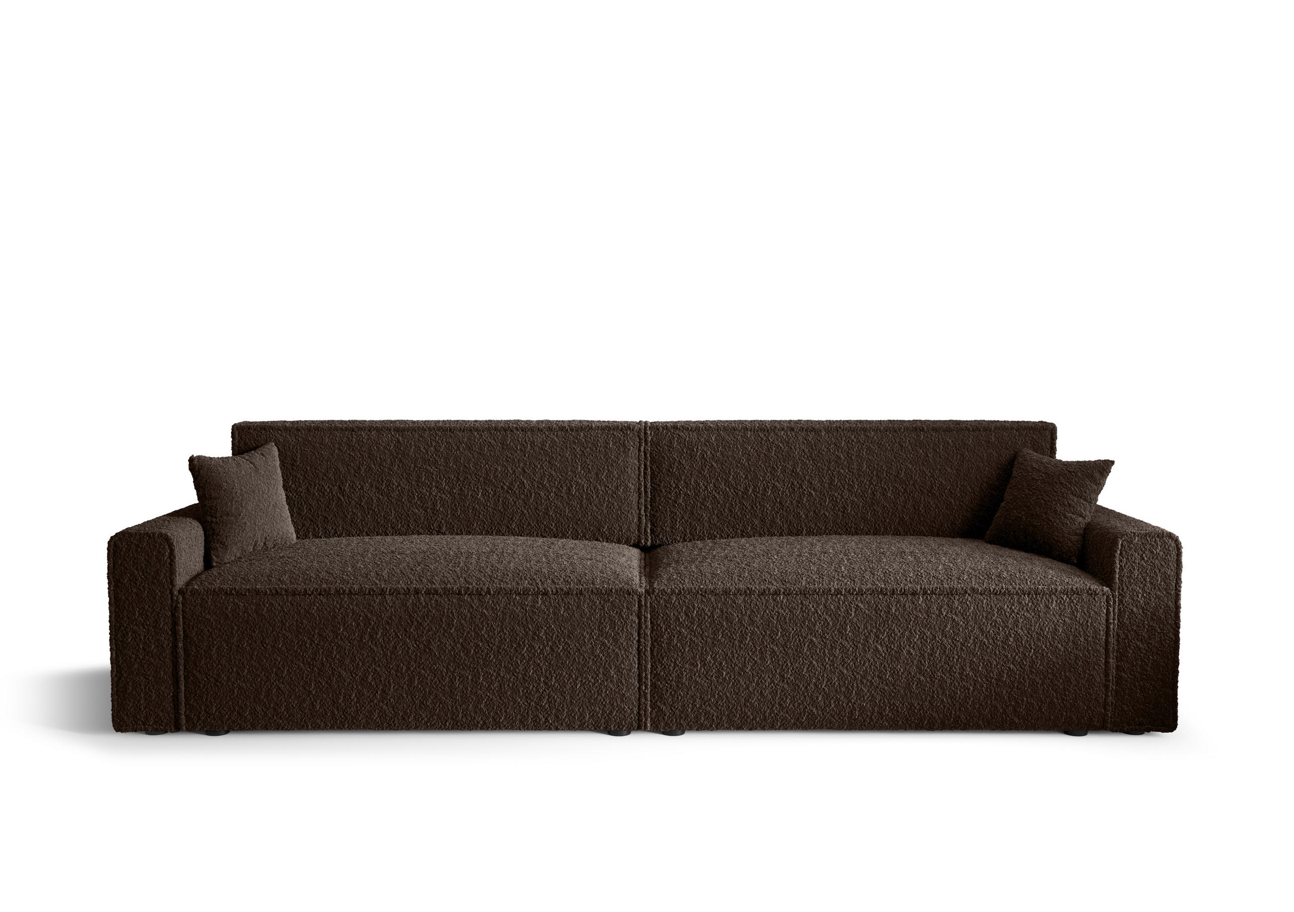 DOPPELSOFA Mira mit Schlaffunktion - Dunkelbraun, Textil (292/90/85cm) - SIMKAM Furniture