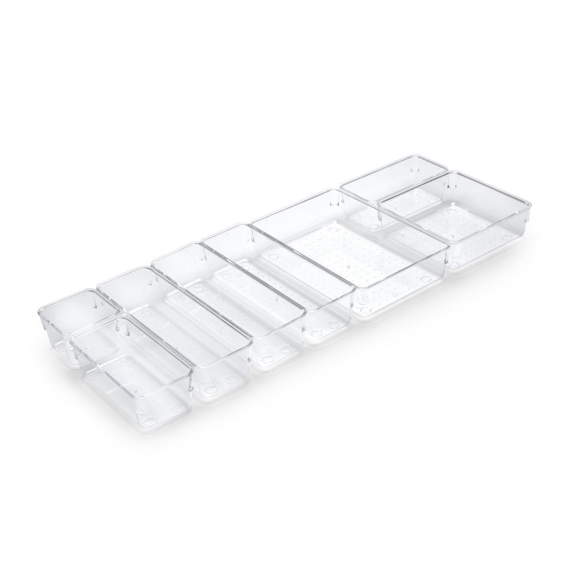 ORGANIZER-WÜRFEL Cube Kit für Schublade, Kunststoff, Transparent 8er-set - Transparent, Kunststoff (24.5/11/24.5cm) - EMUCA