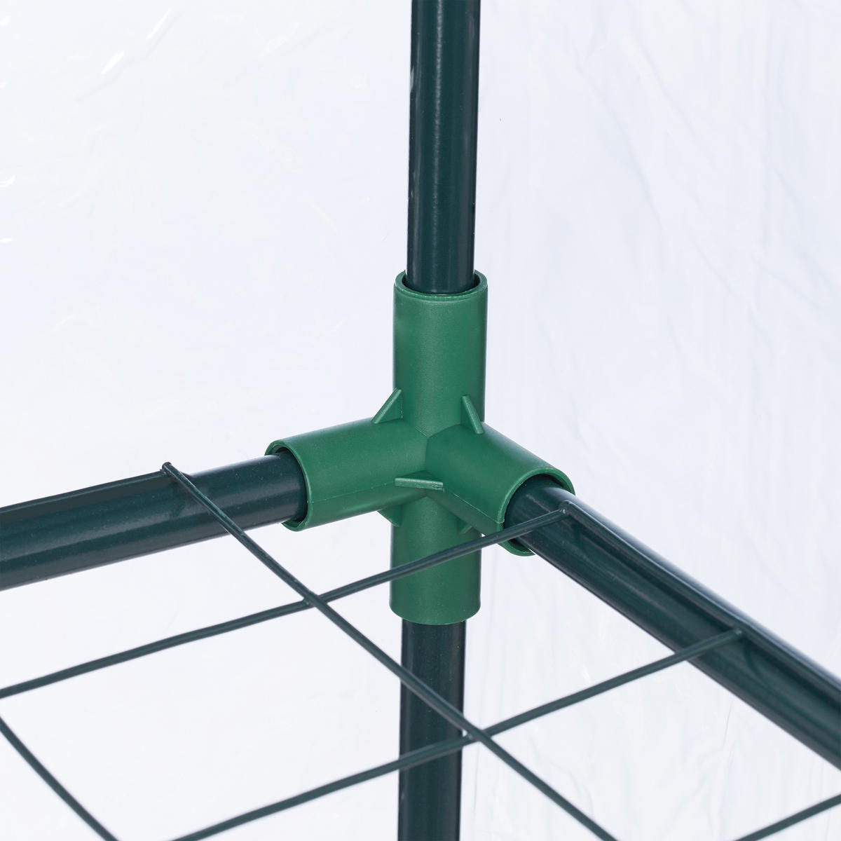 GEWÄCHSHAUS Balkon - Multicolor, Kunststoff/Metall (60/128/40cm) - Relaxdays